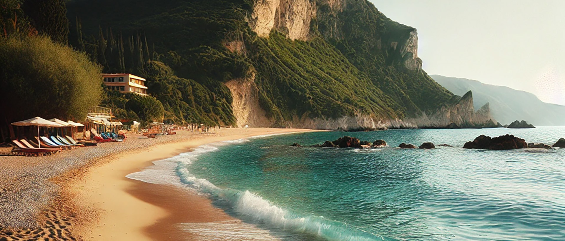 Agios Gordios North Beach in Corfu