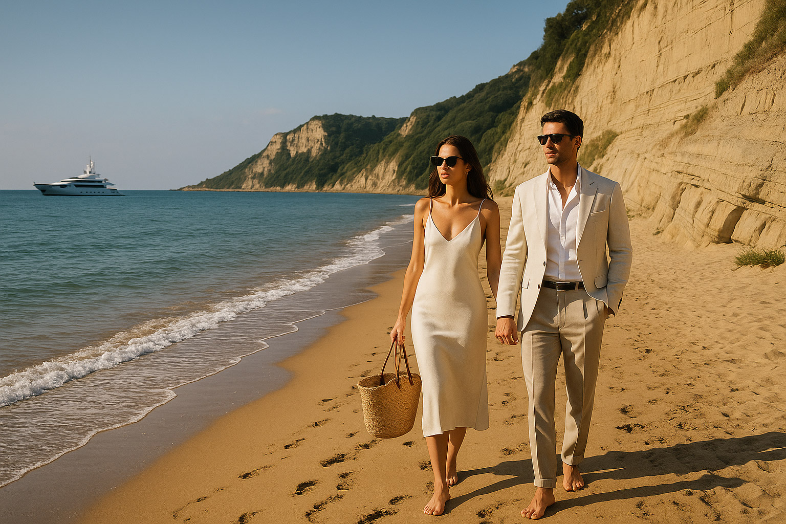 what makes perivoli beach unique